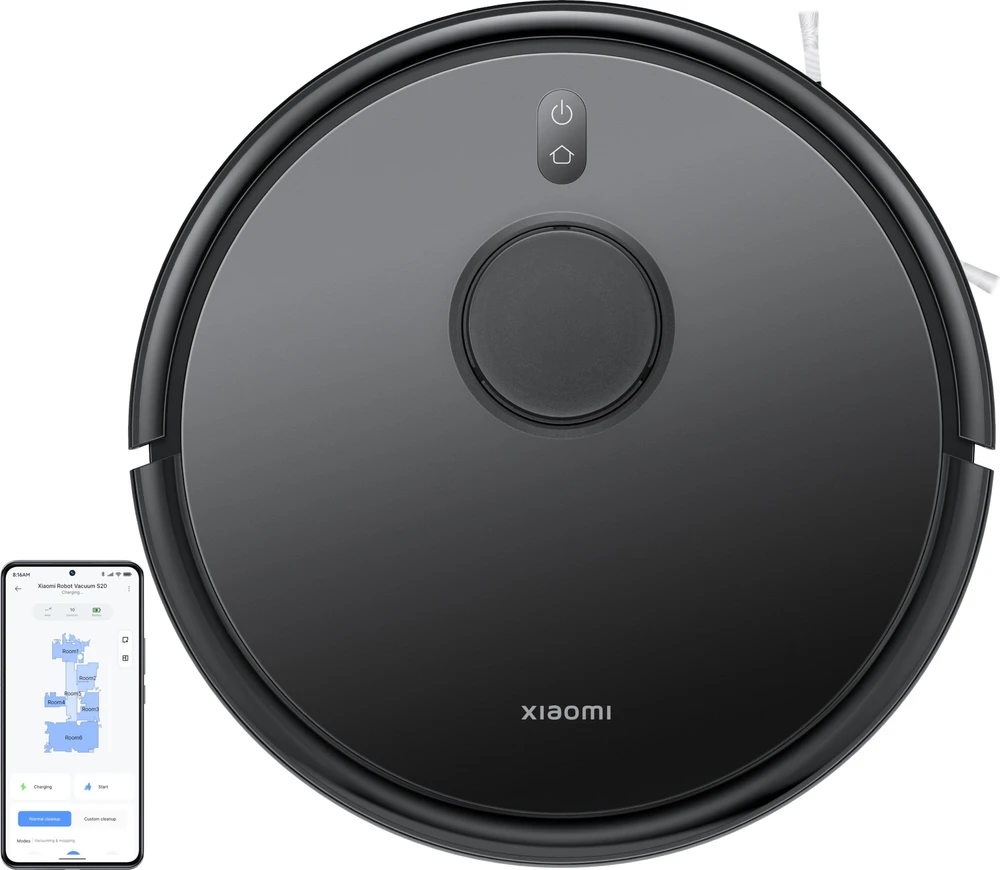 Dulkių siurblys-robotas Xiaomi Mi Robot Vacuum S20, Juodas