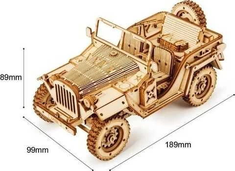 Robotime 3D medinis konstruktorius Armijos automobilis