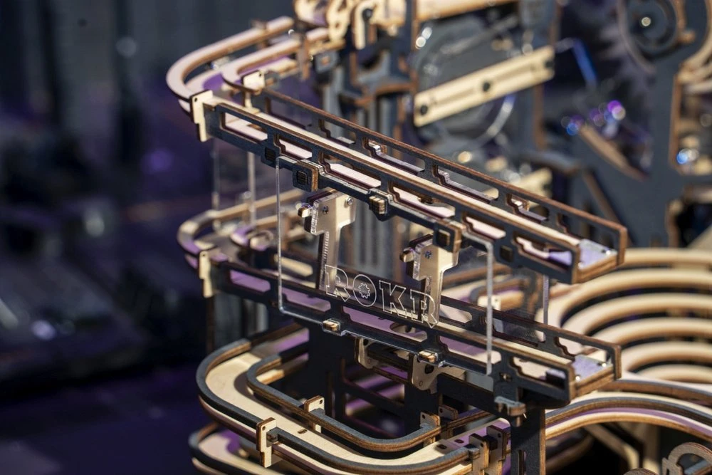 Robotime 3D medinis mechaninis konstruktorius Naktinis miestas