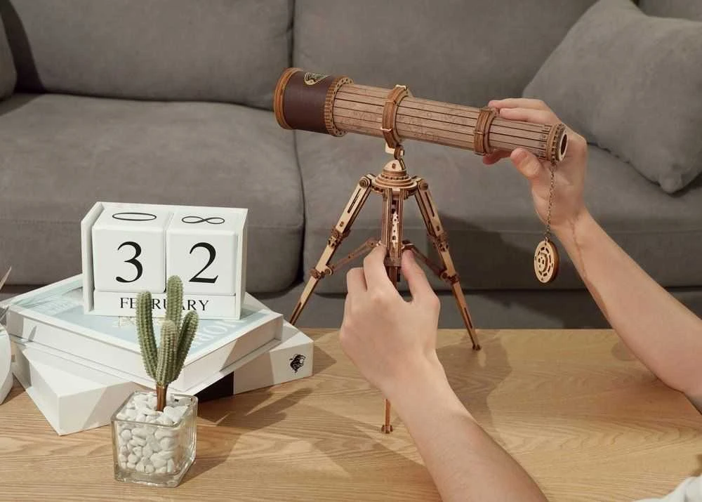 Robotime 3D medinis mechaninis konstruktorius TELESKOPAS