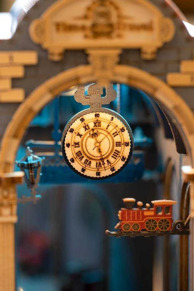 Robotime Mini namas 3D konstruktorius TIME TRAVEL