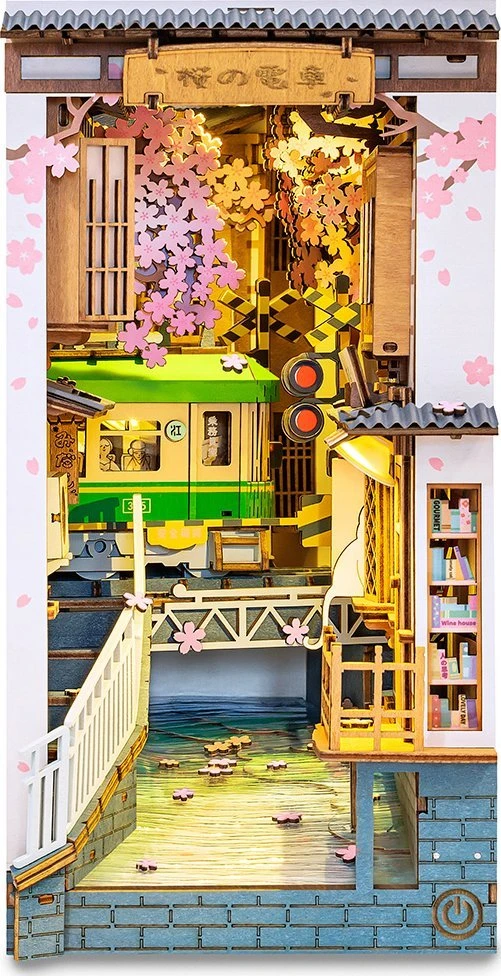Robotime Mini namas 3D konstruktorius SAKURA DENSYA