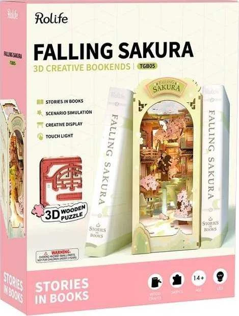 Robotime Mini namas 3D konstruktorius FALLING SAKURA