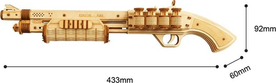 Robotime 3D medinis mechaninis konstruktorius TERMINATOR M870