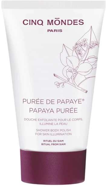 Cinq Mondes Puree de Papaya Exfoliating Dušo želė All Skin Types, 150 ml