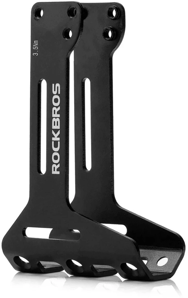 Rockbros 31210003001 Gertuvės laikiklio adapteris aliuminio balnui - Juodas