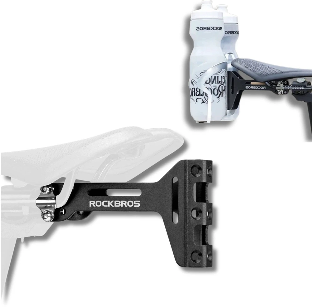 Rockbros 31210003001 Gertuvės laikiklio adapteris aliuminio balnui - Juodas
