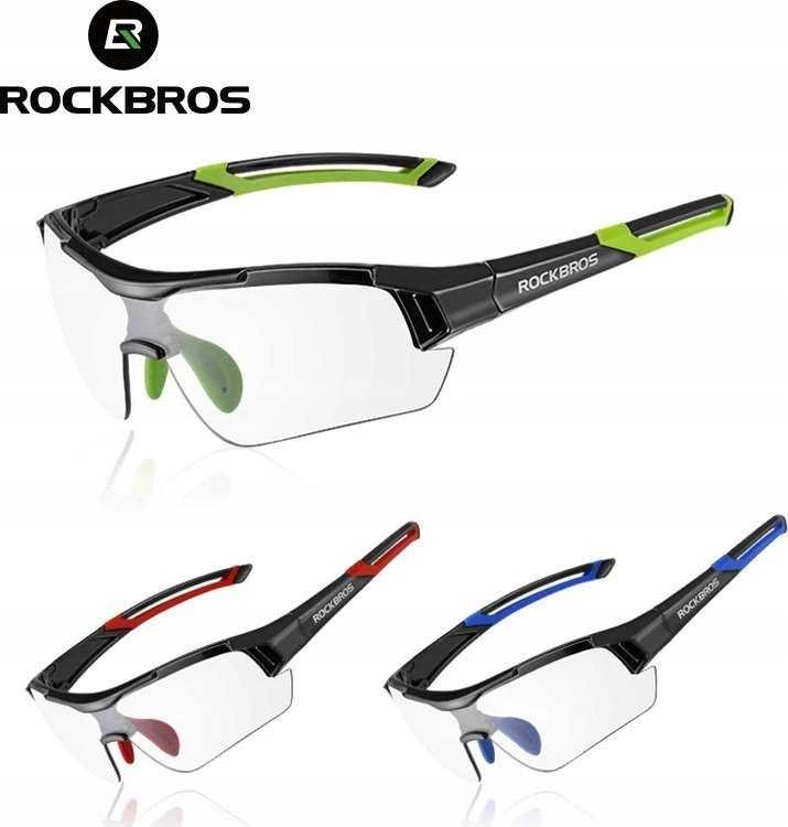 Rockbros 10181 photochromic UV400 dviratininko akiniai – juodos spalvos
