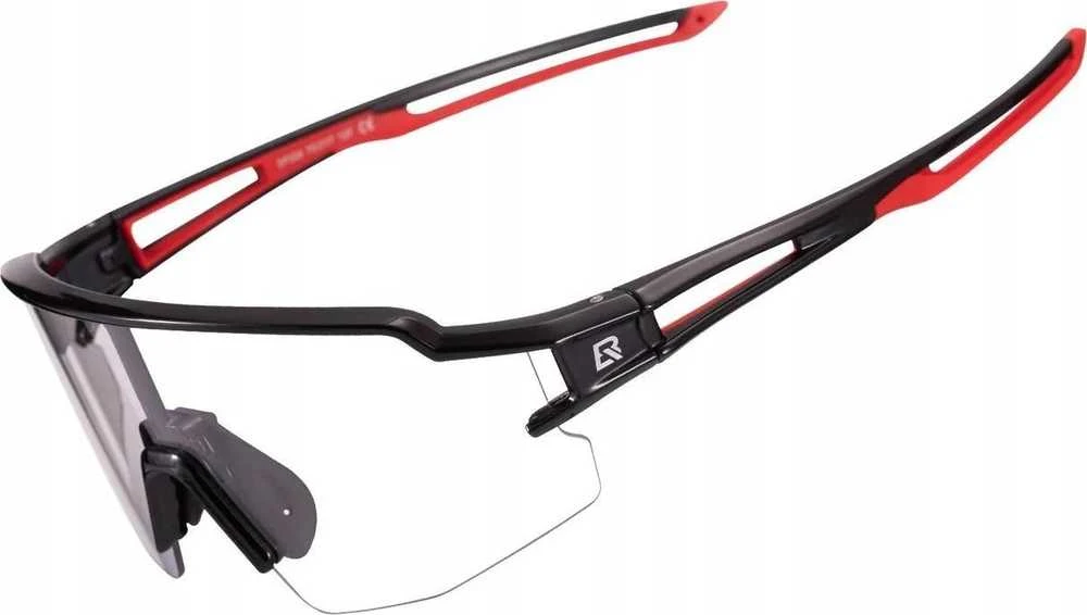 Rockbros 10173 Photochromic UV400 Cycling Glasses – Juodas and Raudona