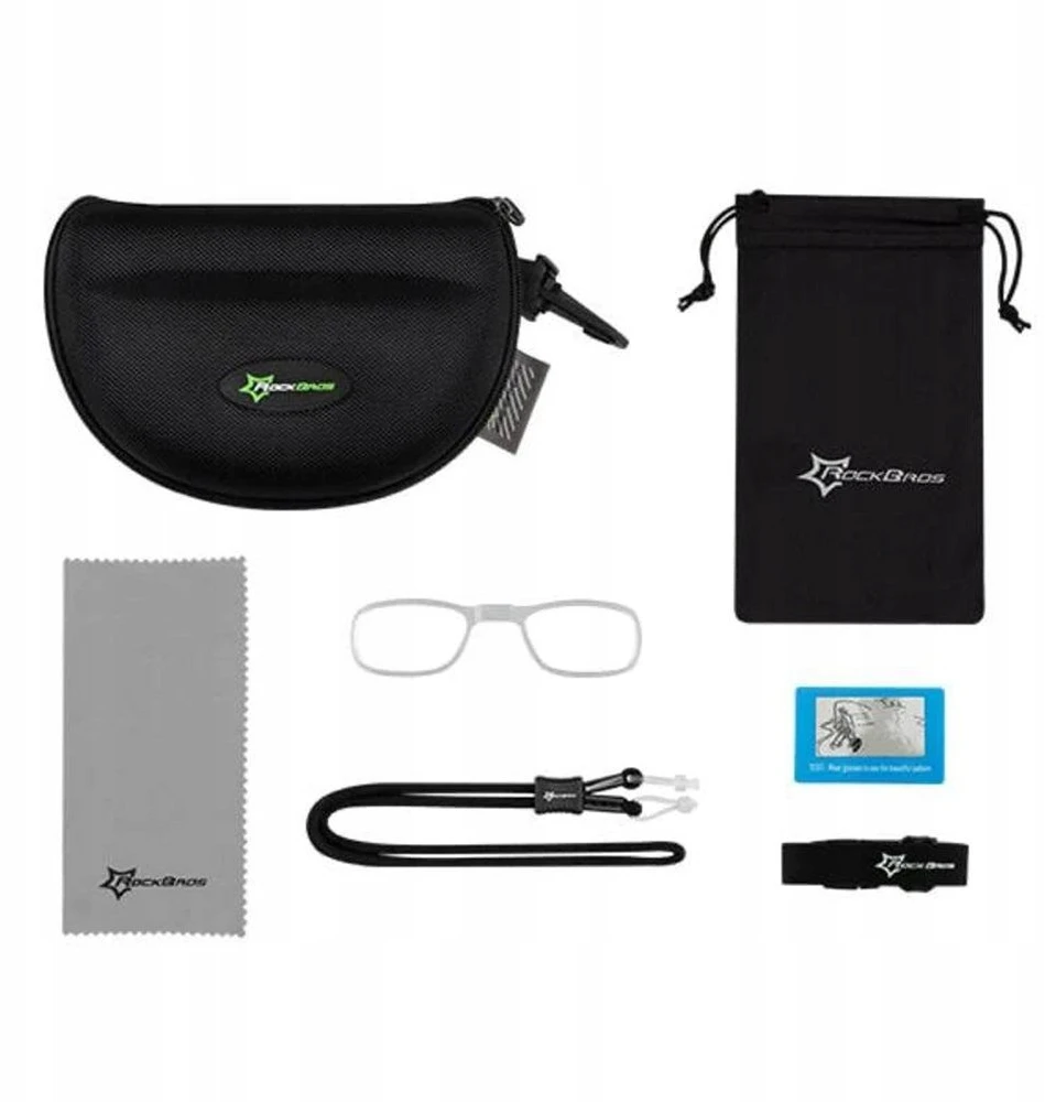 Rockbros 10142 photochromic UV400 dviratininko akiniai – baltos spalvos