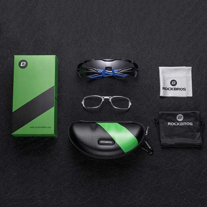 Rockbros 10181 photochromic UV400 dviratininko akiniai – juodos spalvos