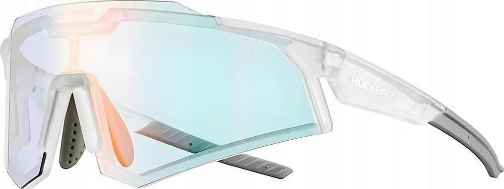 Rockbros SP291 photochromic UV400 dviratininko akiniai – baltos spalvos