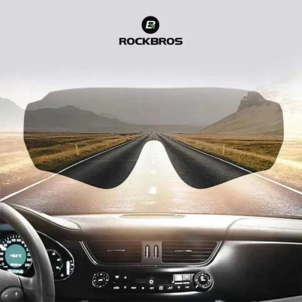 Rockbros 10181 photochromic UV400 dviratininko akiniai – juodos spalvos