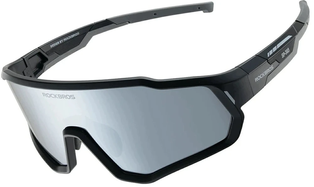 Rockbros SP383 Vaikiški dviratininko akiniai su poliarizacija ir UV400 apsauga - Juodas