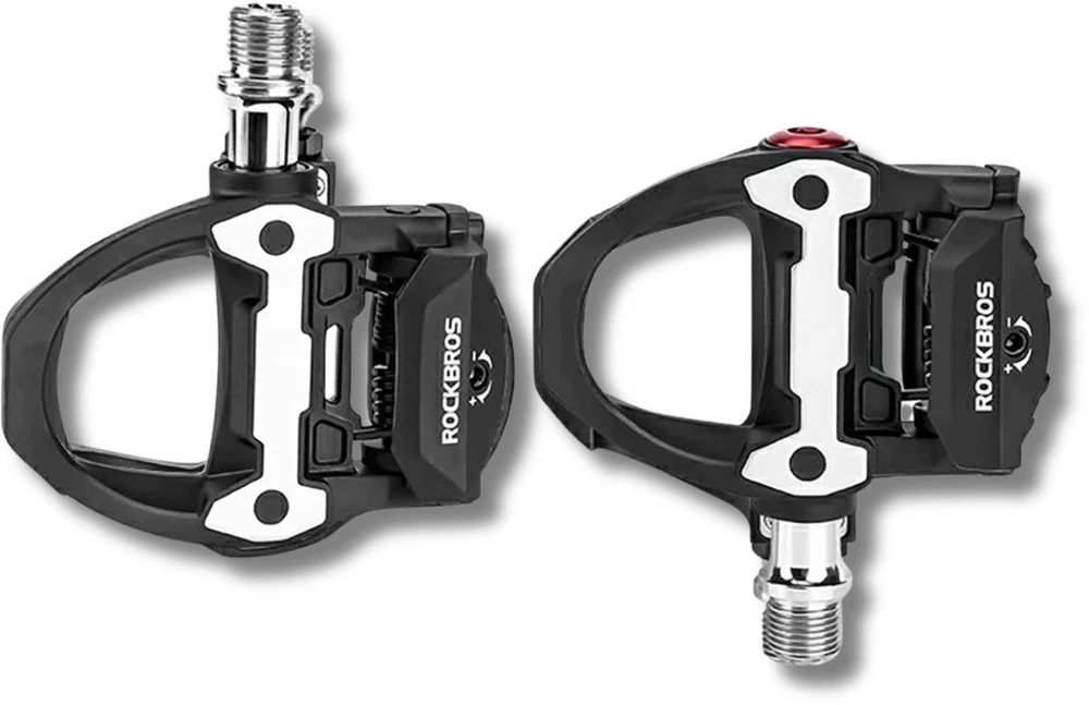 Rockbros P602 bicycle pedals SPD-SL system - juodas