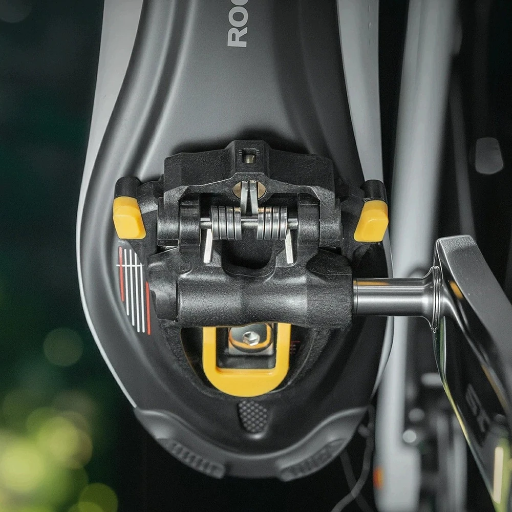 Rockbros RD9 Shimano SPD-SL anglies pluošto ir titano lydinio pedalai - Juodas