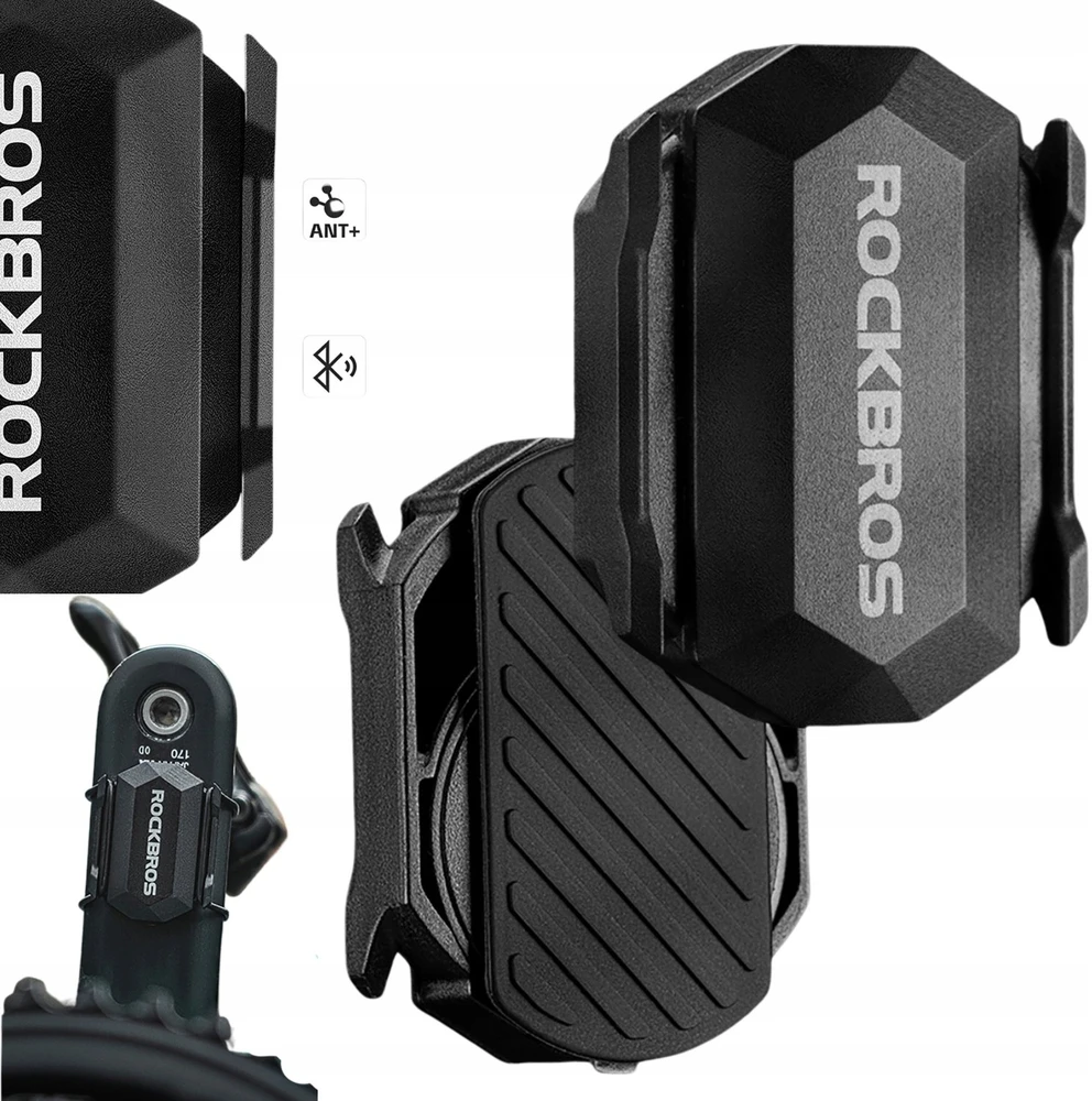 Rockbros C3 ANT+ / Bluetooth 2-in-1 greičio arba mynimo dažnio jutiklis - Juodas