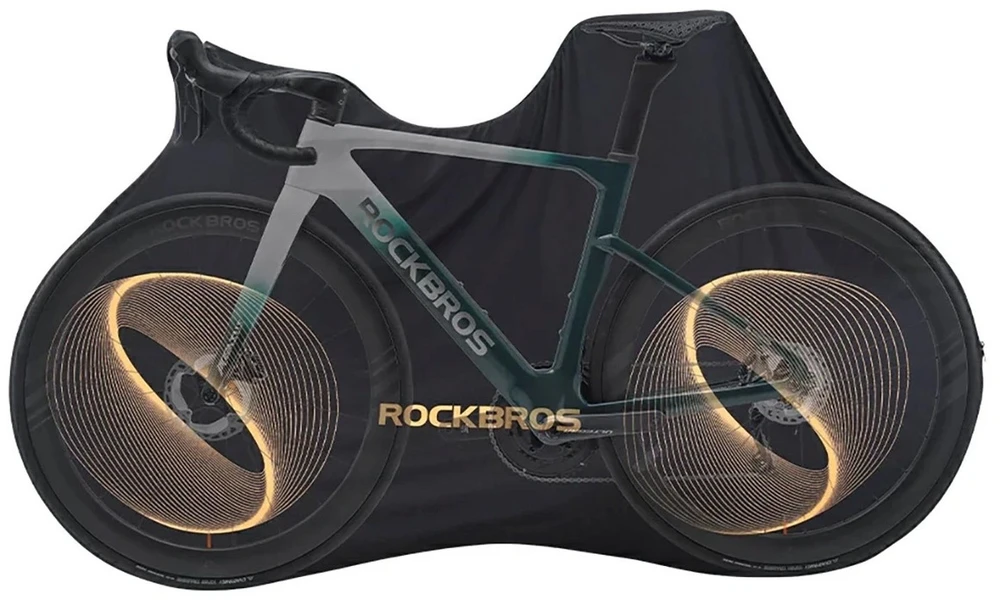 Rockbros D97 Elastinis uždangalas 24–29 colių elektriniams žvyrkelių kalnų dviračiams ir 700C plento dviračiams – Juodas
