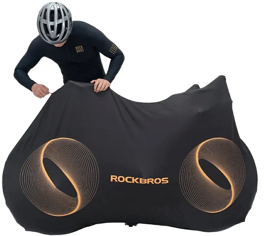Rockbros D97 Elastinis uždangalas 24–29 colių elektriniams žvyrkelių kalnų dviračiams ir 700C plento dviračiams – Juodas