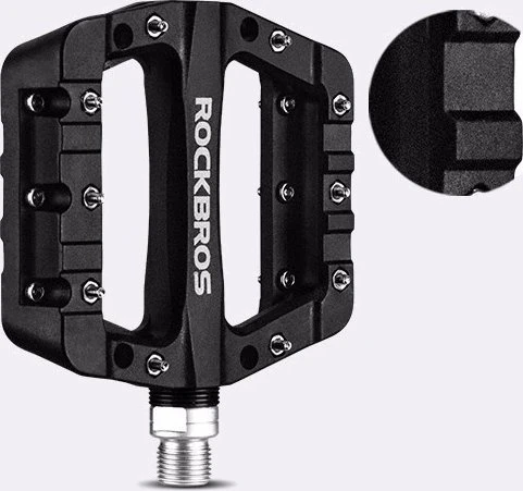 Rockbros 2017-12CBK nailoninis dviračio pedalų rinkinys - juodas