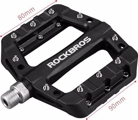 Rockbros 2017-12CBK nailoninis dviračio pedalų rinkinys - juodas