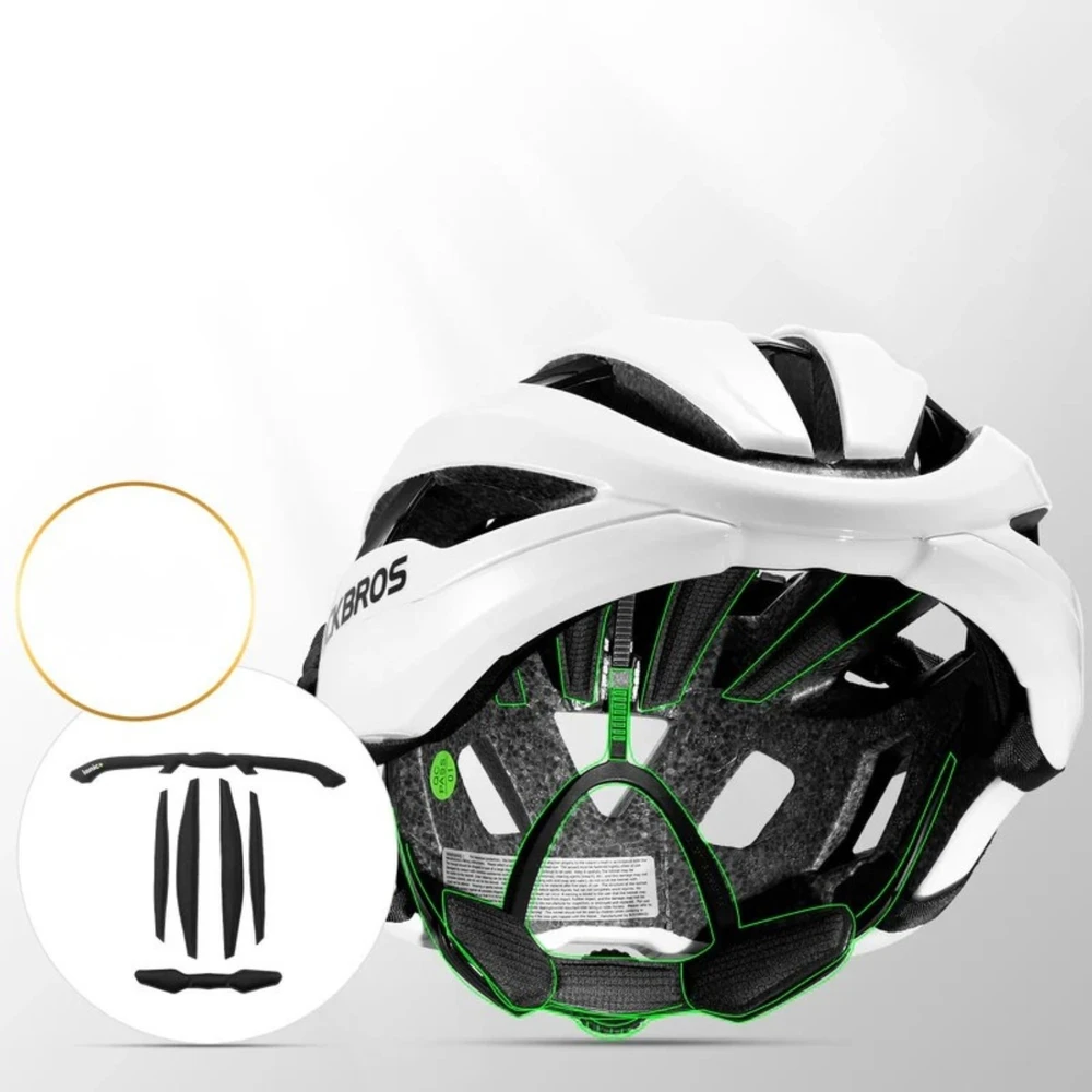 Rockbros LK-79 Bike Helmet 58–62 cm - Baltas