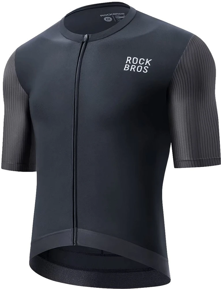 Rockbros 15200025 Trumpų rankovių dviratininko marškinėliai, XXL dydis - Juodas