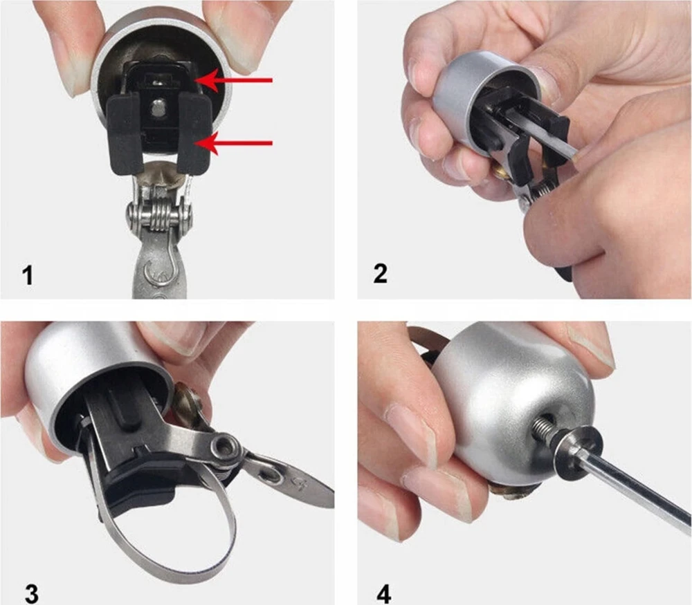 Rockbros 15-1BBK retro bicycle bell – juodos spalvos