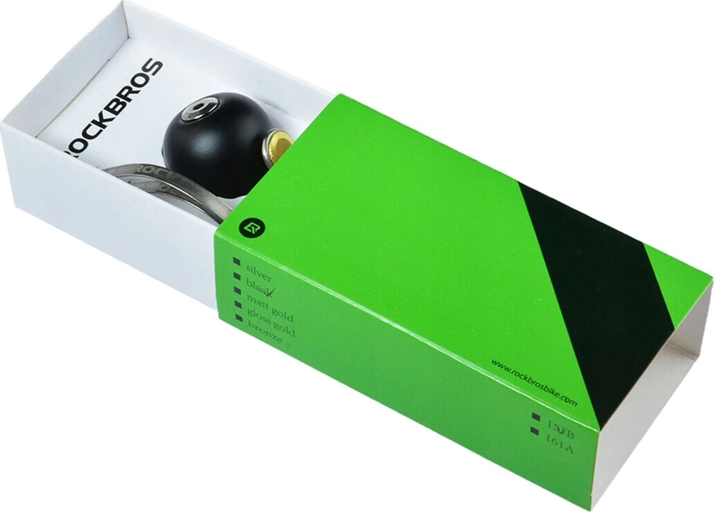 Rockbros 15-1BBK retro bicycle bell – juodos spalvos