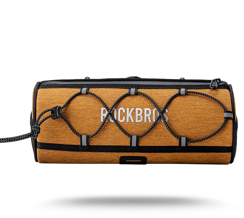 Rockbros TL002 ROAD TO SKY 1.5L Handlebar Bike Bag Atsparus vandeniui - Oranžinis