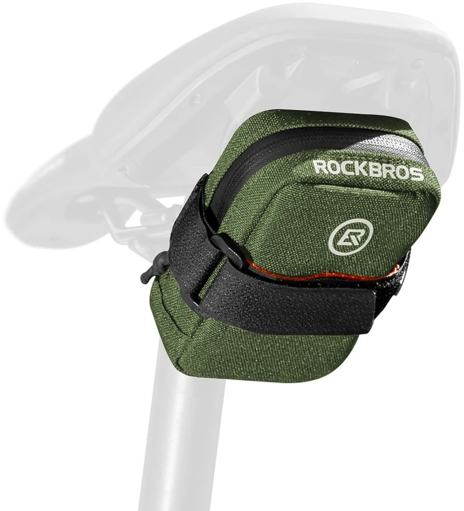 Rockbros F006 bicycle saddle bag 0.35 l - žalias