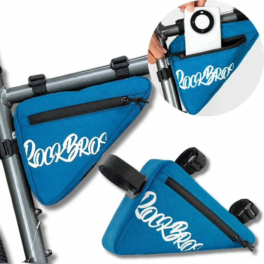 Rockbros G001 „Flash Journey“ trikampio rėmo dviračio krepšys 0,8 l - Mėlyna