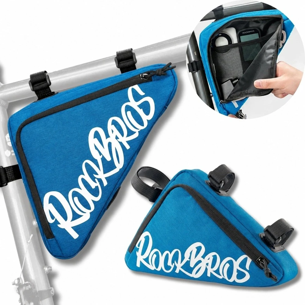 Rockbros G002 „Flash Journey“ trikampio rėmo dviračio krepšys 1,4 l - Mėlyna