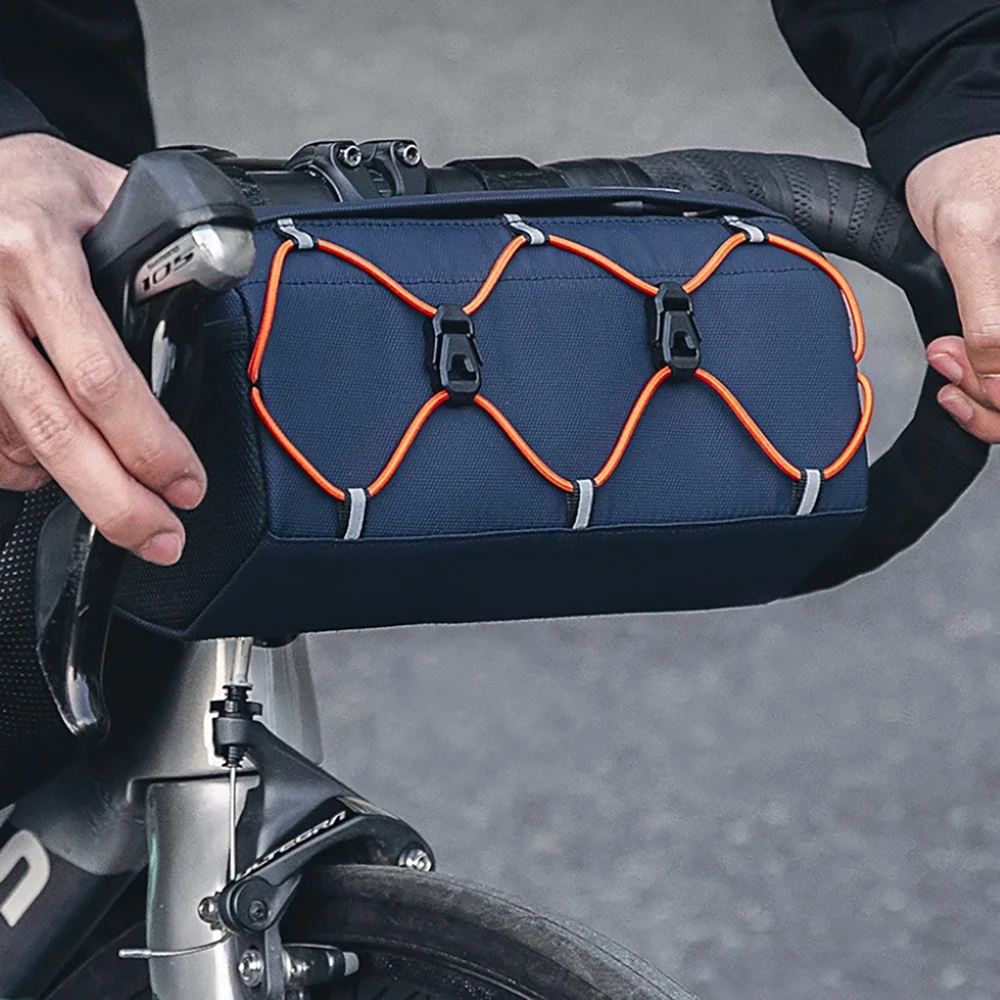 Rockbros 30110054002 bicycle handlebar bag 2.2 l – mėlynas