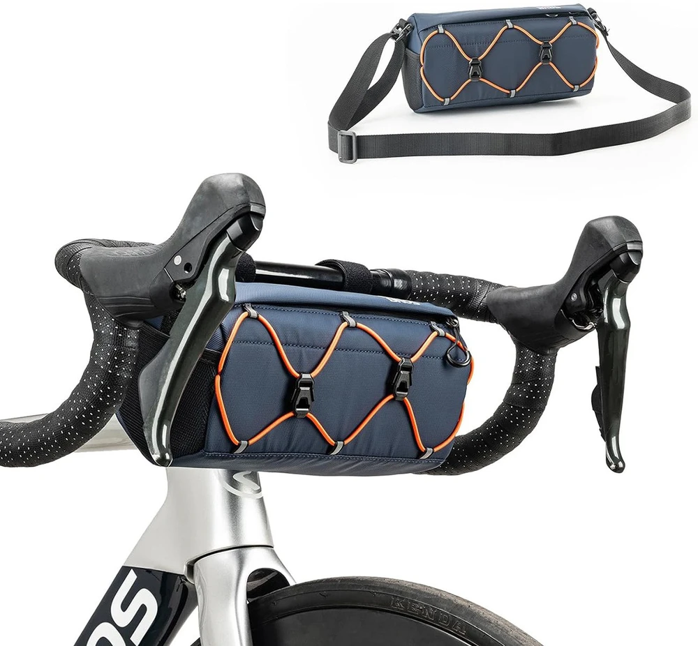 Rockbros 30110054002 bicycle handlebar bag 2.2 l – mėlynas
