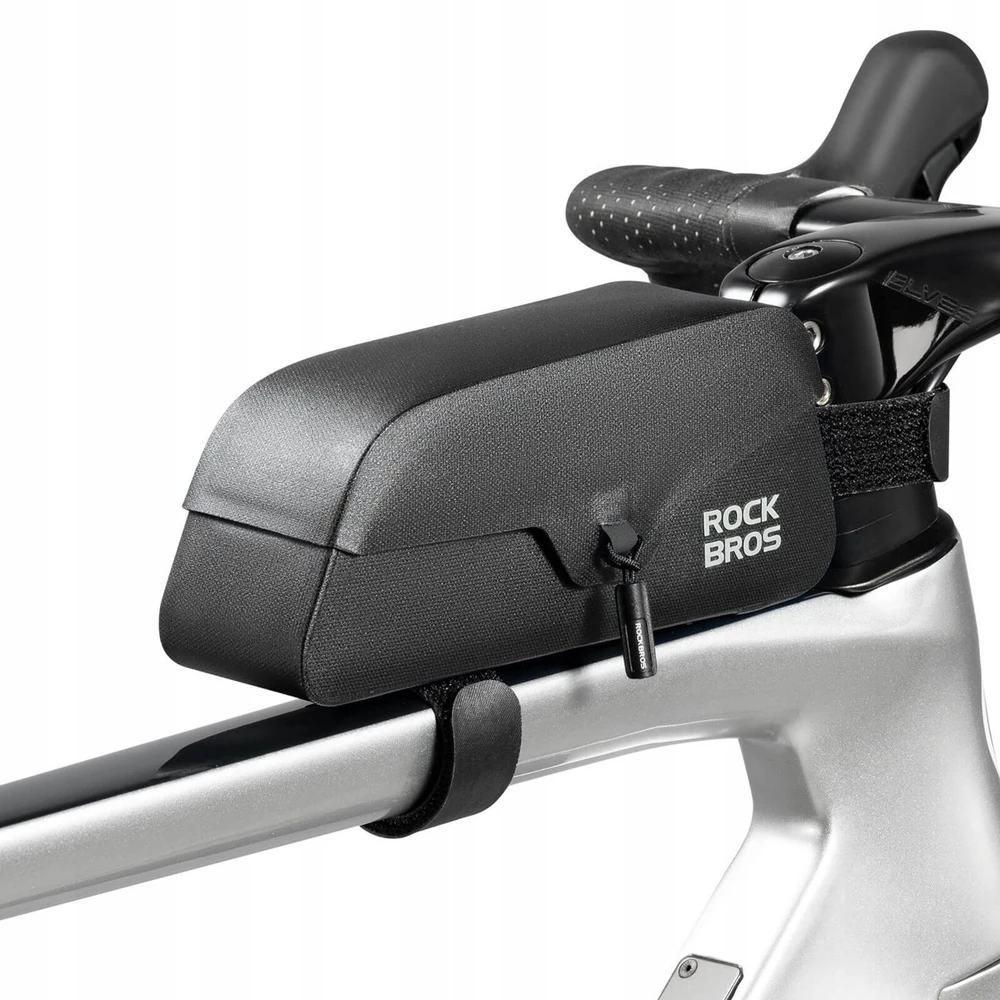 Rockbros 30120122002 Atsparus vandeniui Bicycle Frame Bag with Magnetic Closure 0.9L - Juodas