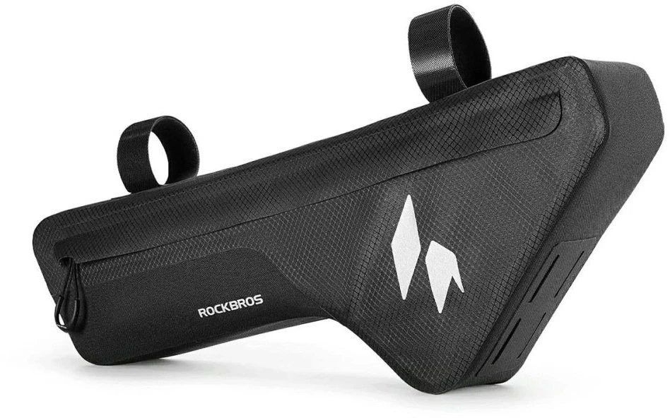 Rockbros AS-152 Down Tube Bike Bag Atsparus vandeniui 1.9L - Juodas