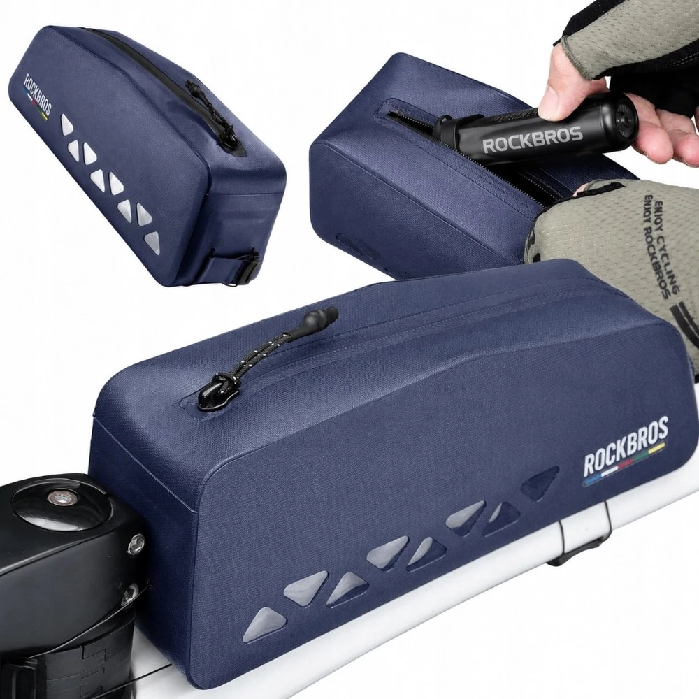 Rockbros ROAD TO SKY AS-142 Atsparus vandeniui Frame Bag 1L - Mėlyna