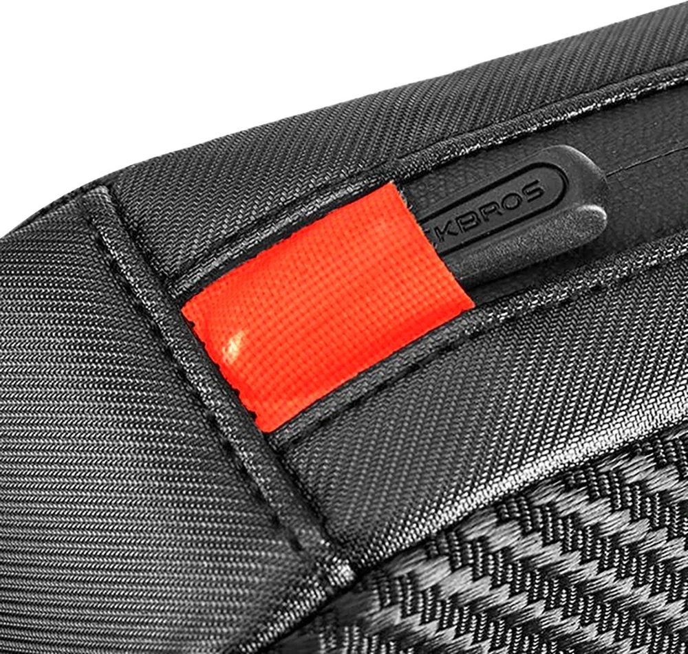Rockbros 039BK bicycle frame bag 1 l with braid – juodos spalvos