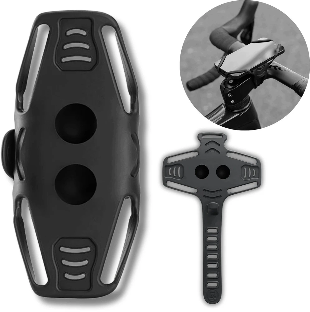 Rockbros LF24166 Silicone Bike Phone Holder 4-7" - Juodas