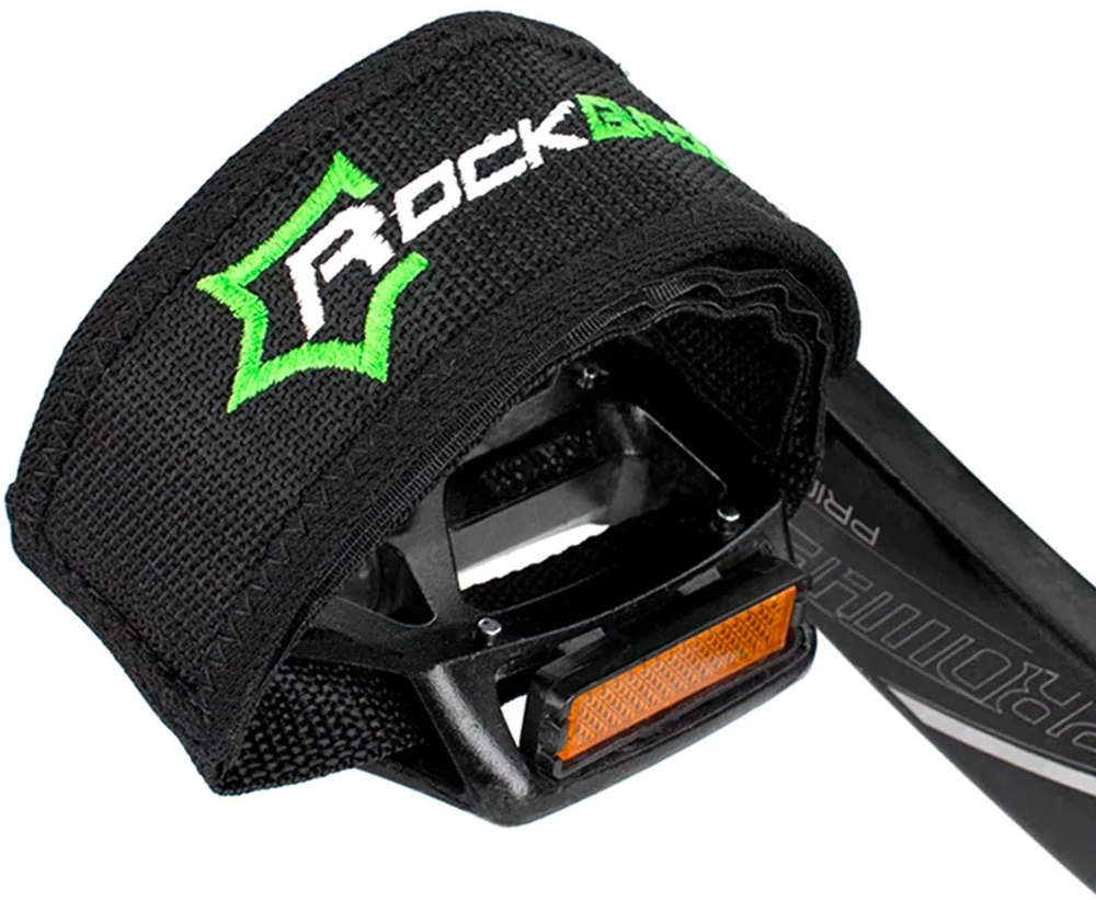 Rockbros GZT1001BK Bicycle Pedal Straps 2 pcs – juodos spalvos