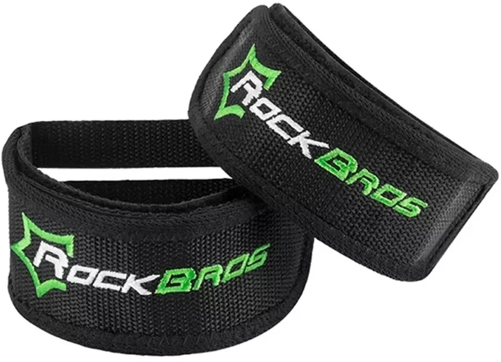 Rockbros GZT1001BK Bicycle Pedal Straps 2 pcs – juodos spalvos