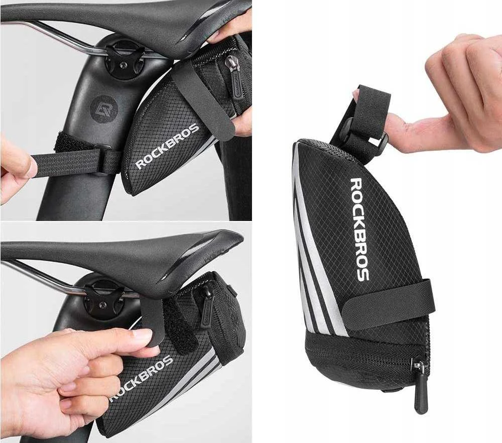 Rockbros C28 dviračio krepšys under the saddle – juodos spalvos