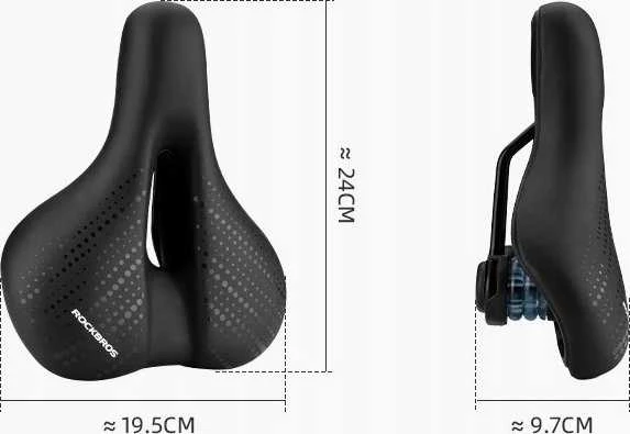 Rockbros 38218916002 MTB dviračio balnelis + žibintas – juodos spalvos