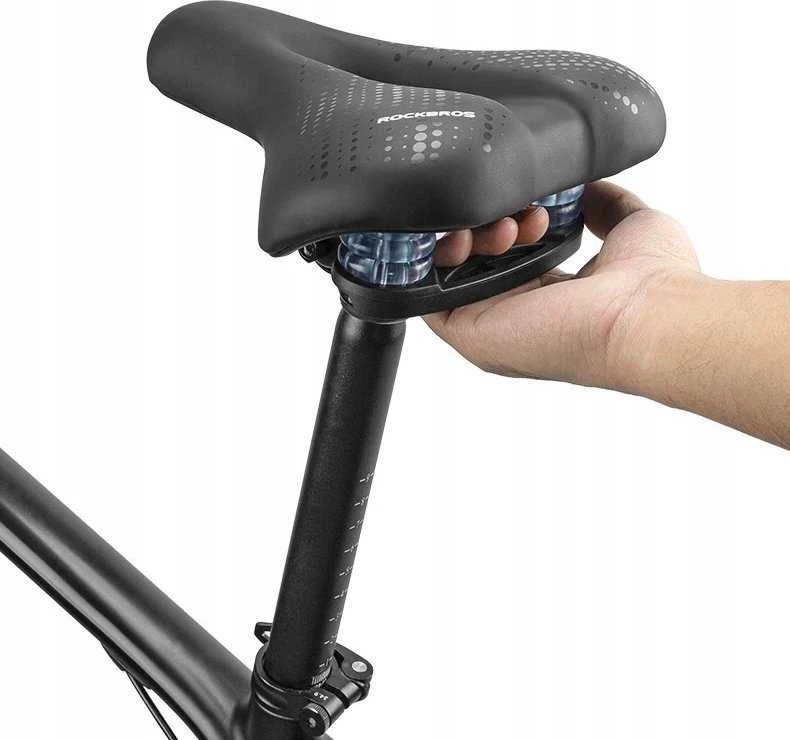 Rockbros 38218916002 MTB dviračio balnelis + žibintas – juodos spalvos