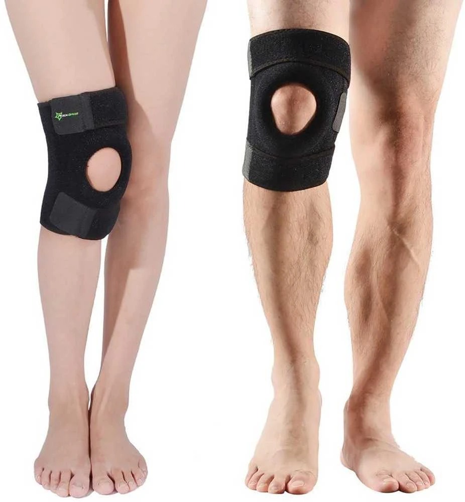 Rockbros LF1106L sports protector for patella and knee joint, dydis L – juodos spalvos