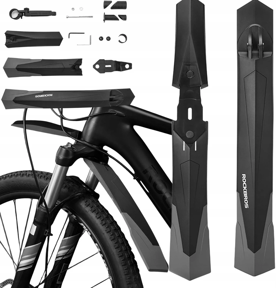 Rockbros DNB-890 Bicycle Fender Set - Juodas