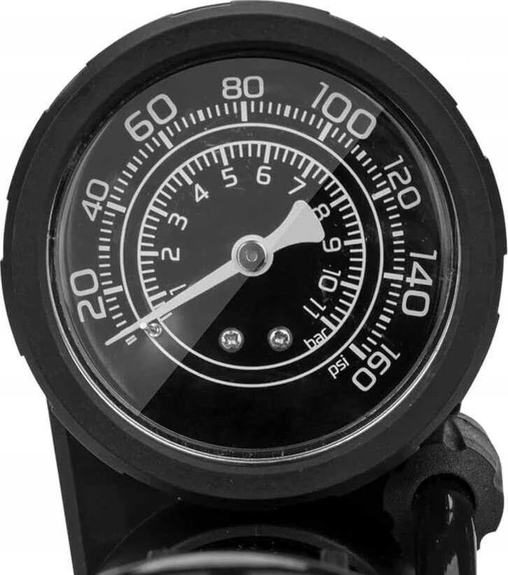 Rockbros 42610002001 floor bicycle pompa with pressure gauge – juodos spalvos