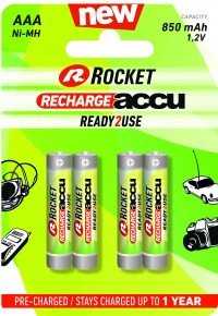Rocket Rocket Precharged HR03 850MAH ALWAYS READY Blistera iepakojuma 4gb.