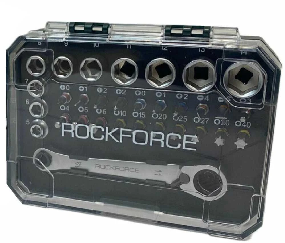 Rockforce Wmc ROCKFORCE ANTGALIŲ IR GALVUČIŲ RINKINYS 31 vnt. 1/4″